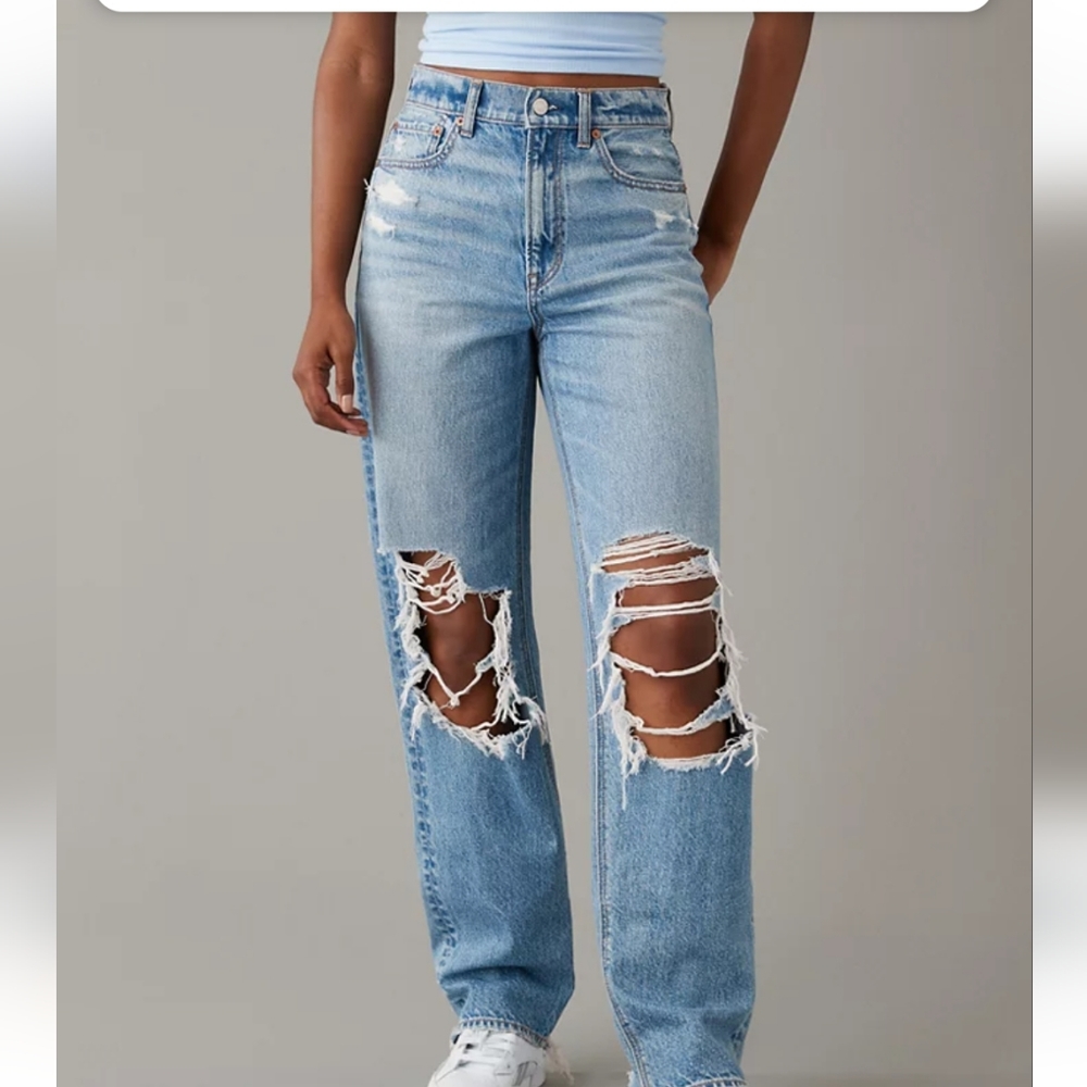 American Eagle ripped jeans